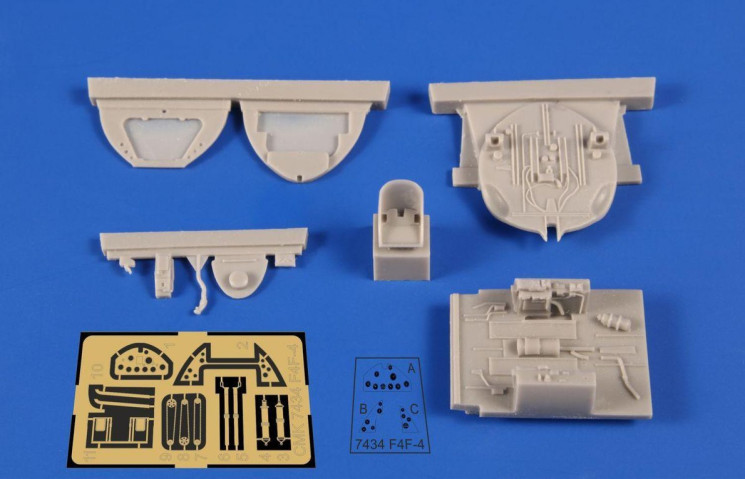 7434 F4F-4 Wildcat Інтерєр 1/72