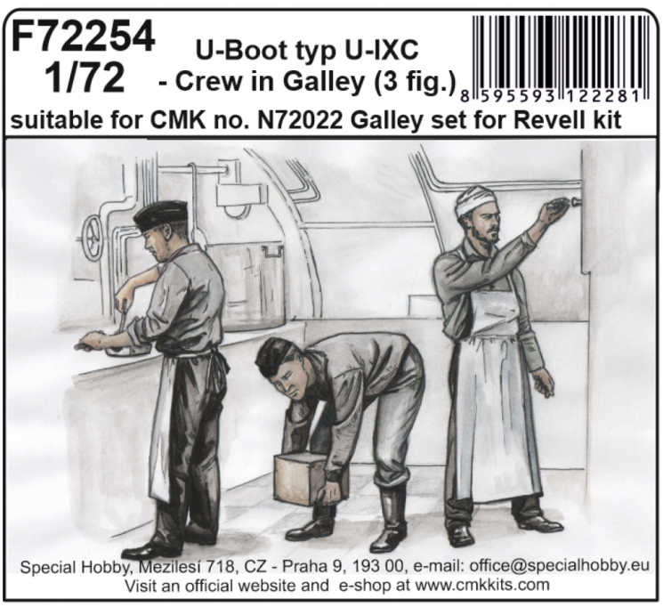 F72254 U-Boot typ IXC Екіпаж на камбузі (3 фіг.)