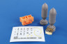 129-4458 2000 Lb Bomb AN-M66A2 equipped with Fin Assembly M116A1 (2 pcs.) 1/48