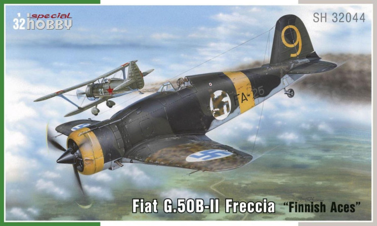 SH32044 Fiat G.50-II Freccia 'Фінські аси' 1/32