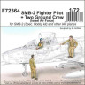 129-F72364 SMB-2 Fighter Pilot + Two Ground Crew (Israel Air Force) 1/72