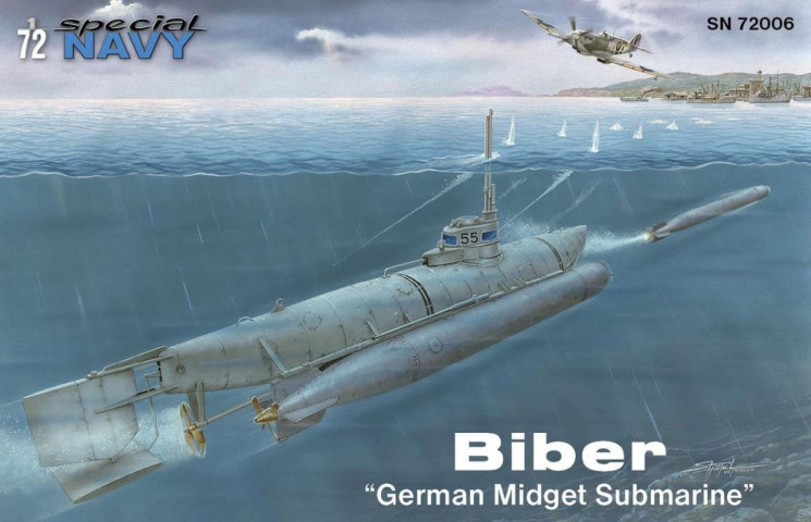 SN72006 Biber /Німецький малий підводний човен/ 1/72