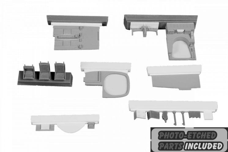 7428 B-25C/D Кабіна пілотів і радіовідсік 1/72