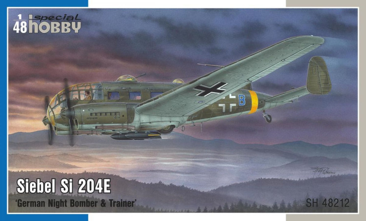SH48212 Siebel Si 204E /Німецький нічний бомбардувальник та тренажер/ 1/48