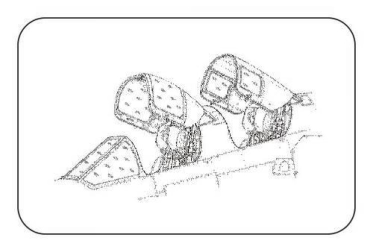 4233 TSR-2 Виправлений ліхтар пілота