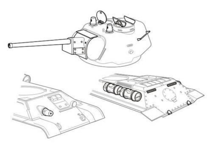 8013 T-34/76 model 1943 type UZTM конверсійний набір