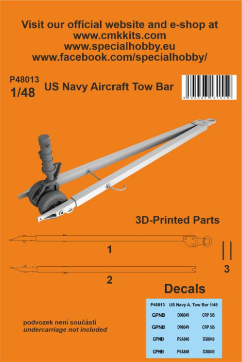 P48013 US Navy Aircraft Tow Bar 1/48