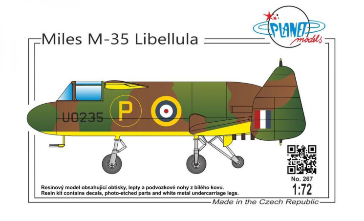 PLT267 Miles M.35 Libellula 1/72
