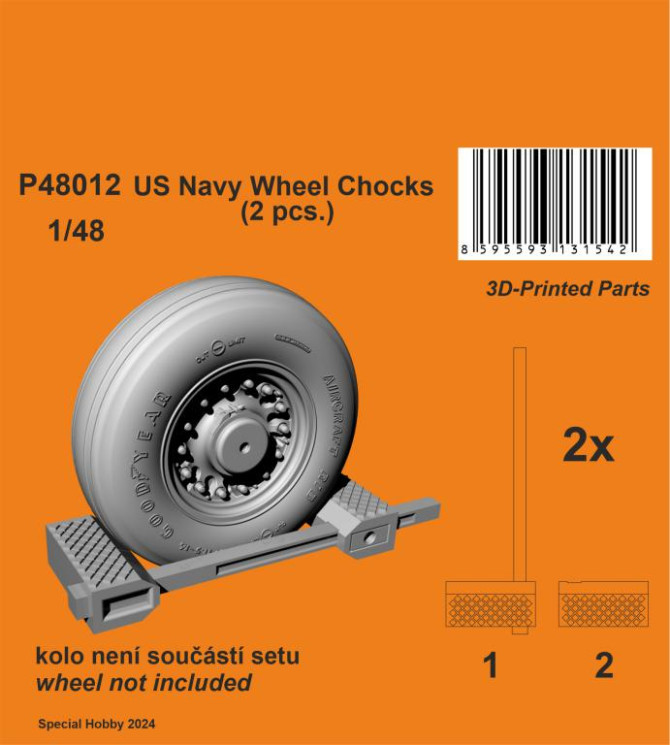 P48012 Клинья під колеса ВМС США 1/48