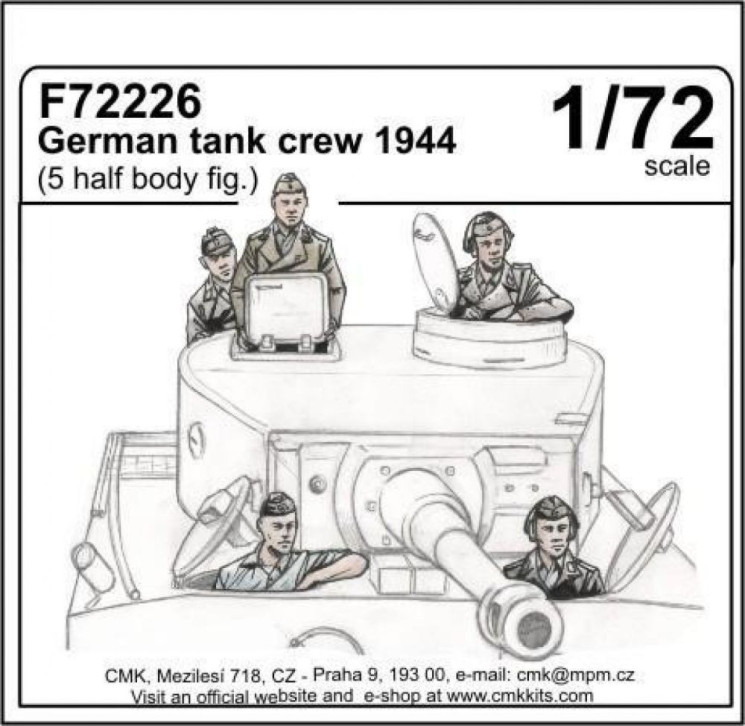 F72226 Німецький танковий екіпаж 1944 (5 фіг)