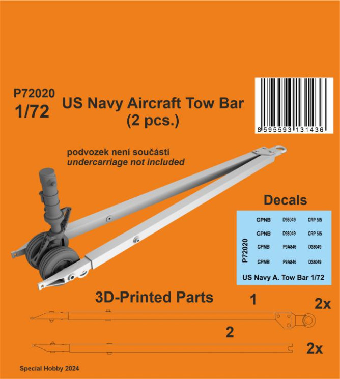 P72020 US Navy Aircraft Tow Bar  1/72