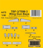 4475 TBF-3/TBM-3 Wing Gun Bays 1/48 / for Accurate/Academy kits