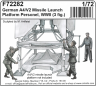 129-F72282 German A4/V2 missile launch platform personne 1/72