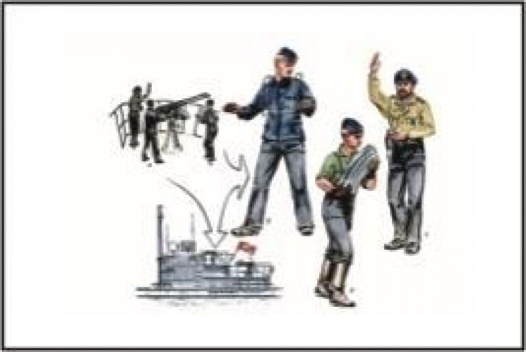 129-F72184 U-VII Atlantic ver. Gun-Crew for 2cm Flak (si 1/72