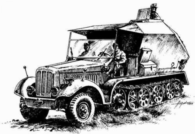 MV015 SdKfz 7/3 Feuerleitpanzer