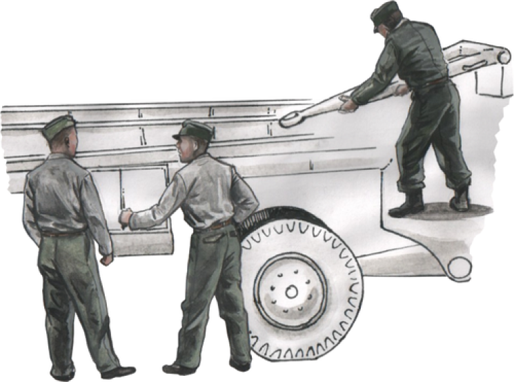 F72304 Німецький персонал для транспортера Meillerwagen V2 1/72