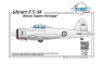 129-PLT258 Gloster F.5/34 British Fighter Prototype 1/72