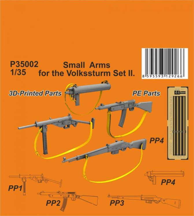 P35002 Стрілецька зброя для Volkssturm комплект II. 1/35