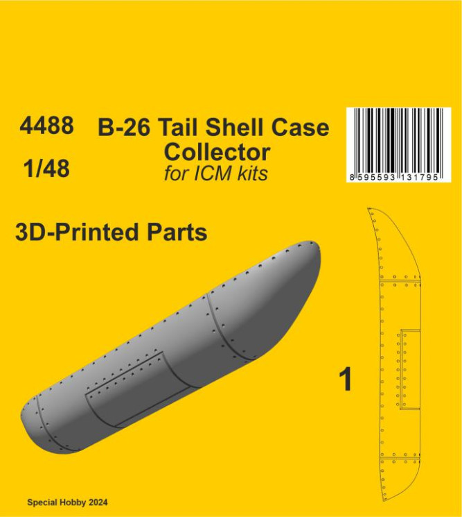 4488 B-26 Колектор гільз хвостового озброєння 1/48 / для ICM