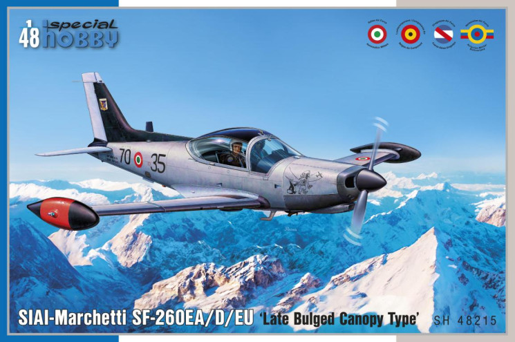 SH48215 SIAI-Marchetti SF-260EA/D/EU Пізній тип ліхтаря 1/48