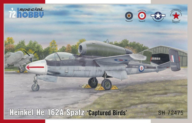 SH72475 Heinkel He 162A Spatz ‘Captured Birds’ 1/72