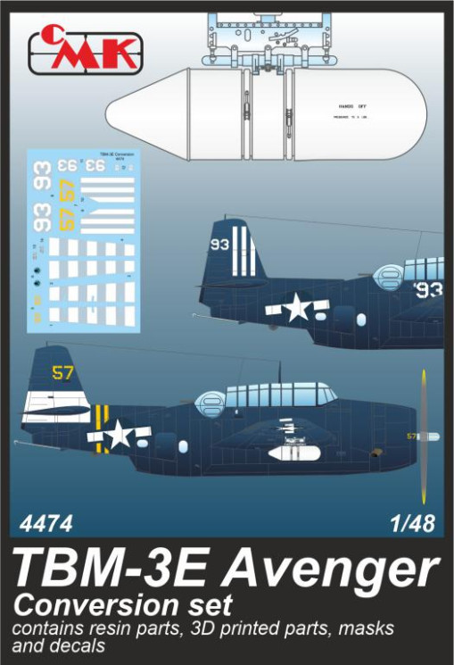 4474 TBM-3E Avenger Комплект конверсії 1/48 / для Accurate/Academy