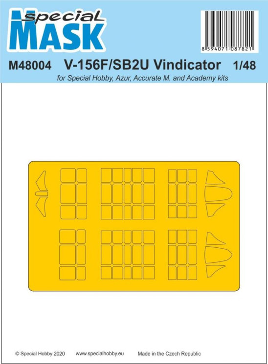 100-M48004 V-156F/SB2U Vindicator MASK 1/48