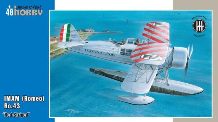 100-SH48137 IMAM (Romeo) Ro.43 “Red Striped” 1/48