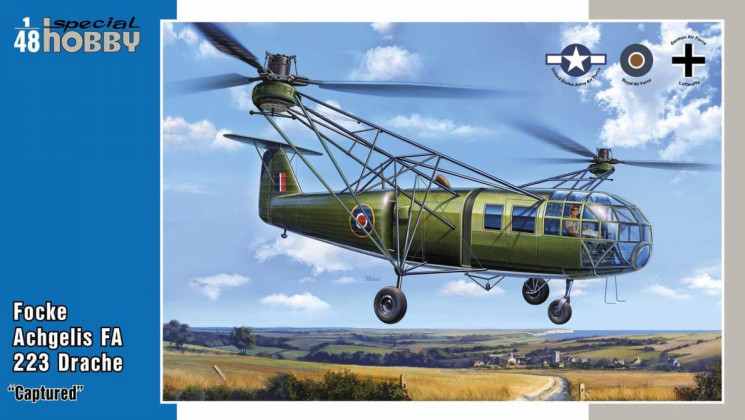 SH48201 Focke Achgelis FA 223 Drache /Трофейний/ 1/48
