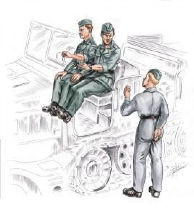 F72155 Німецький водій та персонал FAMO (3 фіг.)