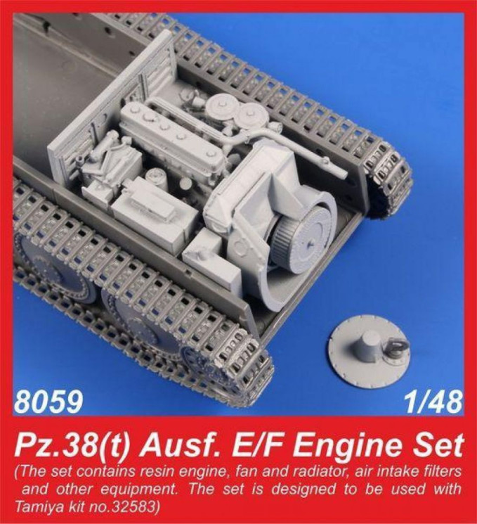129-8059 Pz.38(t) Ausf. E/F Engine Set 1/48