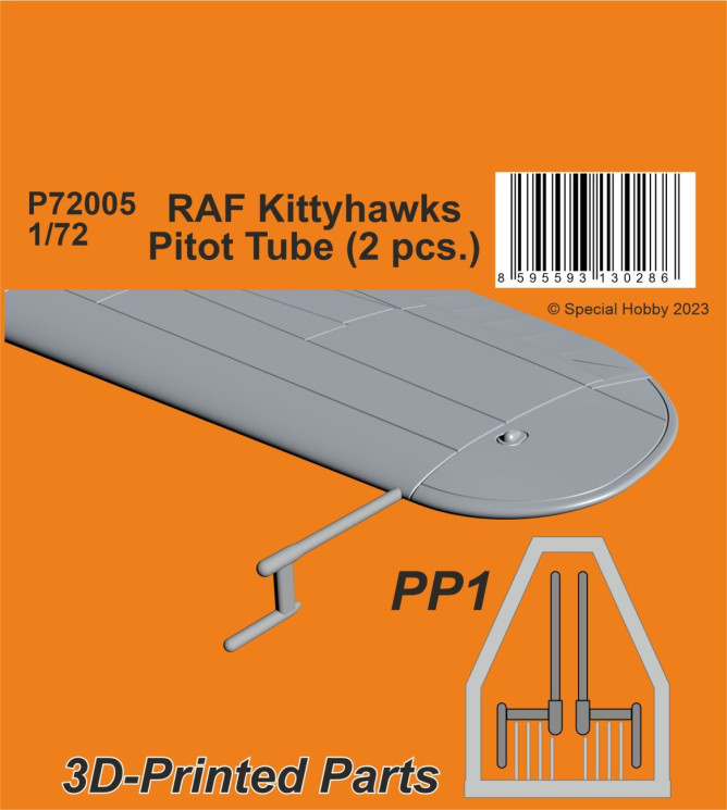 129-P72005 RAF Kittyhawks Pitot Tube (2 pcs.)