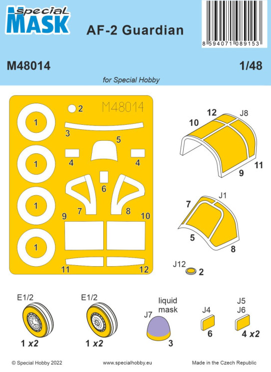 100-M48014 AF-2 Guardian MASK 1/48