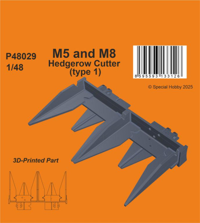 P48029 Живоплітна косарка M5 та M8 (тип 1) 1/48 / для моделей Tamiya