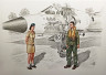 129-F72387 IAF Mirage IIICJ Pilot & Female Ground Crew