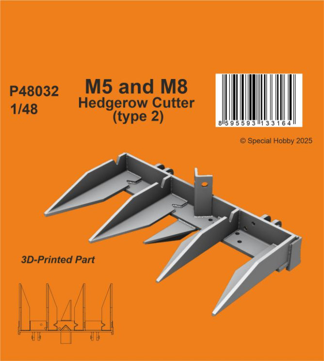 P48032 Живоплітна косарка M5 та M8 (тип 2) 1/48 / для моделей Tamiya