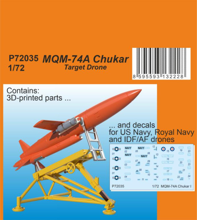 P72035 MQM-74A Chukar Target Drone 1/72