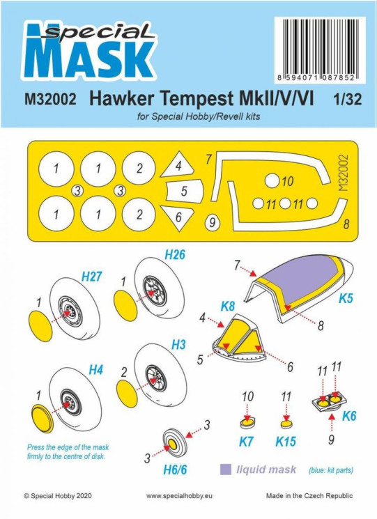 M32002 Маски Tempest MK.II/V/VI  1/32