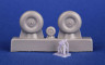 7518 Bloch MB.210 Основні колеса і хвостове колесо з опорою 1/72