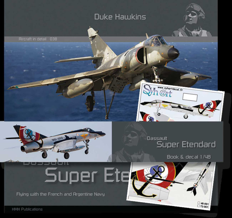 DH038 D Dassault Super Etendard + набір декалей 1/48 від Syhart Decals