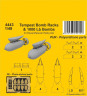 4443 Стійки для бомб Tempest і бомби на 1000 фунтів 1/48