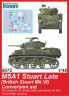 8072 M5A1 Stuart Late (British) Conversion set 1/48 / for Tamiya kit