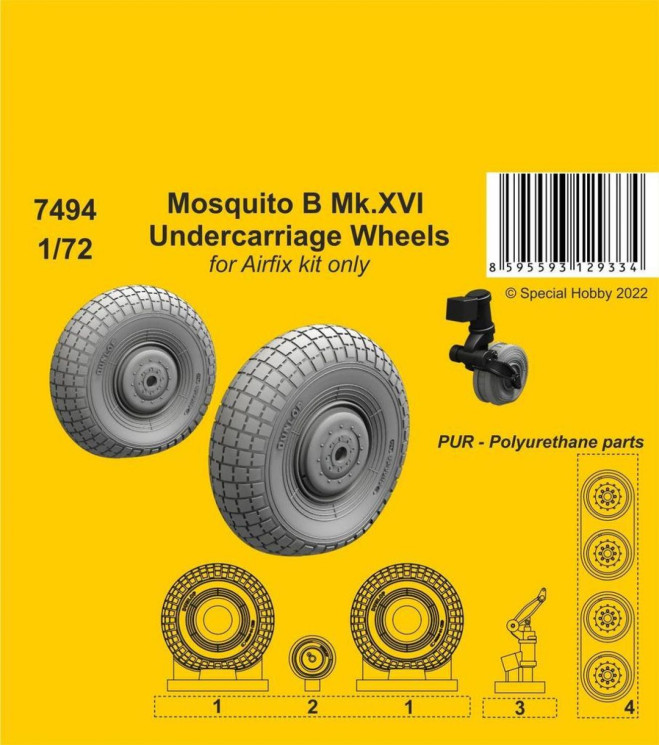 7494 Mosquito B Mk.XVI Колеса 1/72