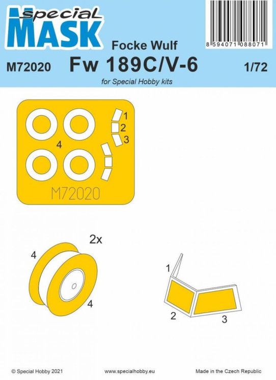 M72020 Маски Focke Wulf Fw 189C/V-6  1/72