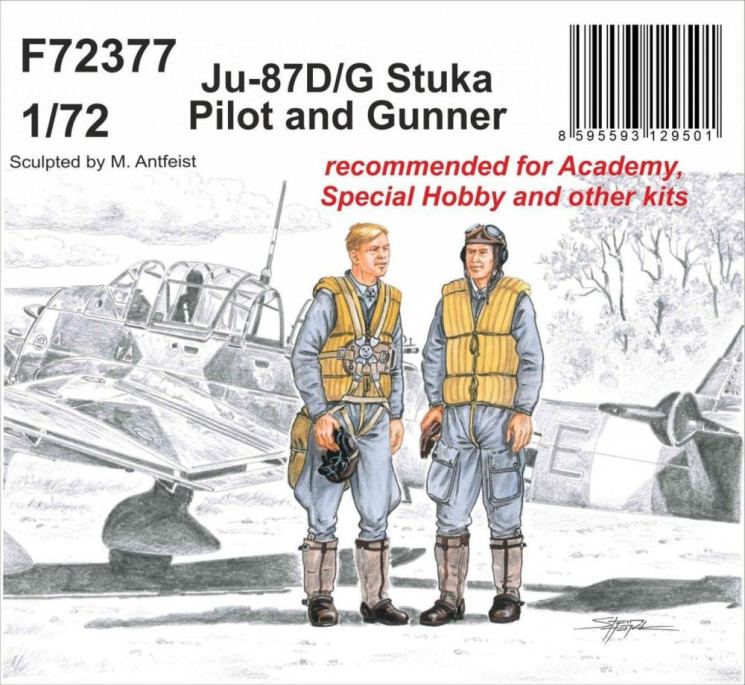F72377 Junkers Ju-87D/G Stuka Пілот та стрілок 1/72