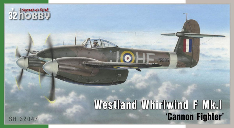 SH32047 Westland Whirlwind Mk.I /Гарматний винищувач/ 1/32