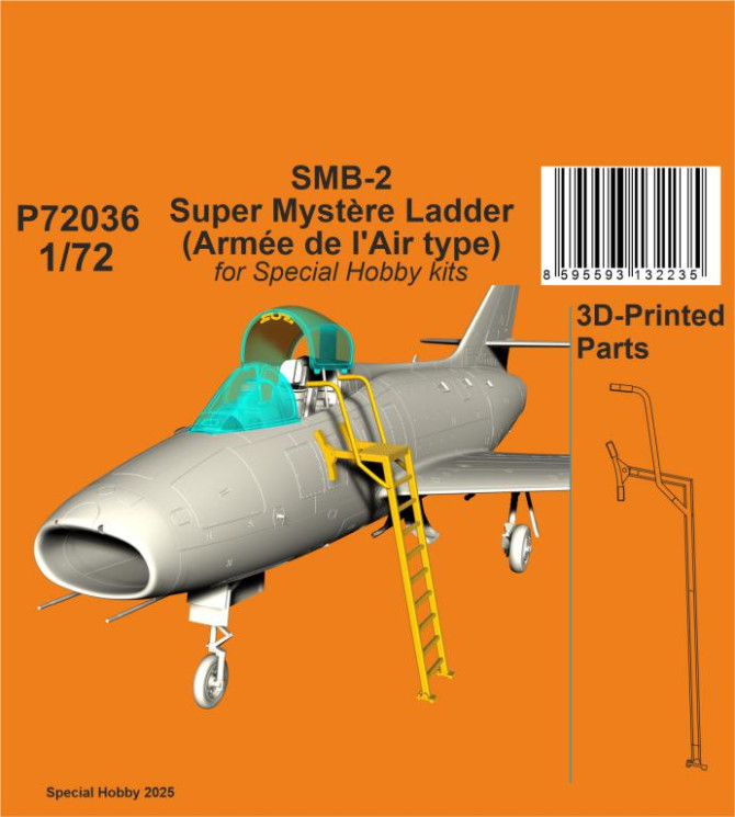 P72036 SMB-2 Super Mystere Ladder (Arm?e de l'Air type) 1/72 / for Special Hobby kits
