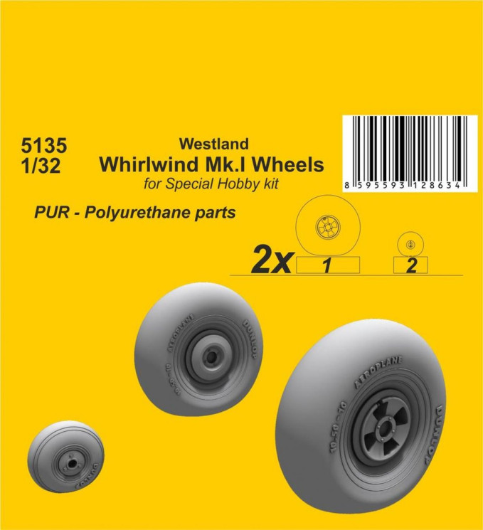 5135 Westland Whirlwind Mk.I колеса 1/32