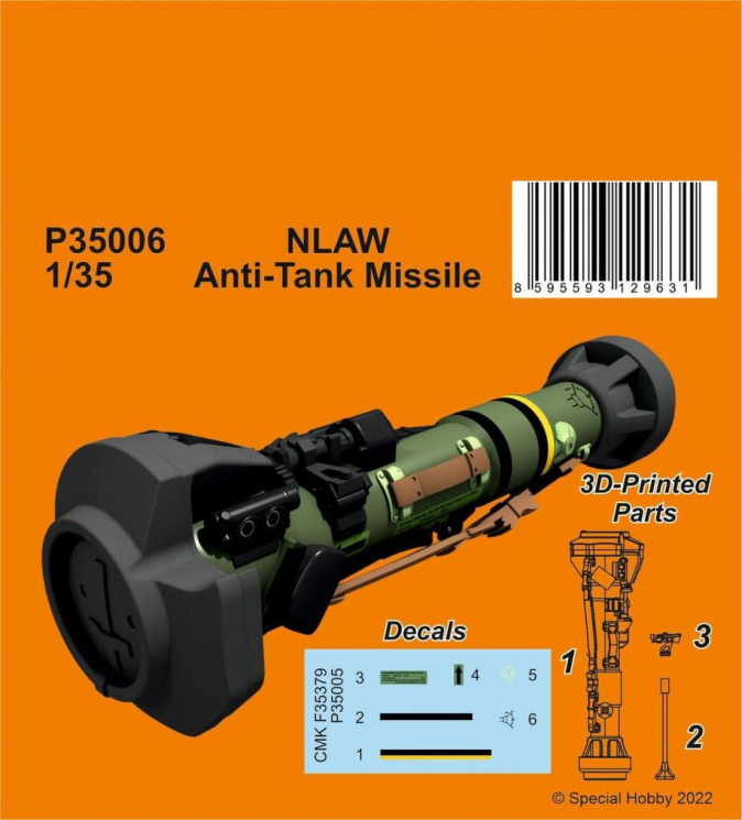 P35006 NLAW Протитанкова ракета 1/35