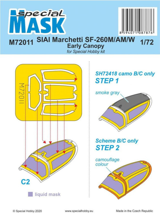 M72011 Маски SIAI-Marchetti SF-260M/AM/W  1/72
